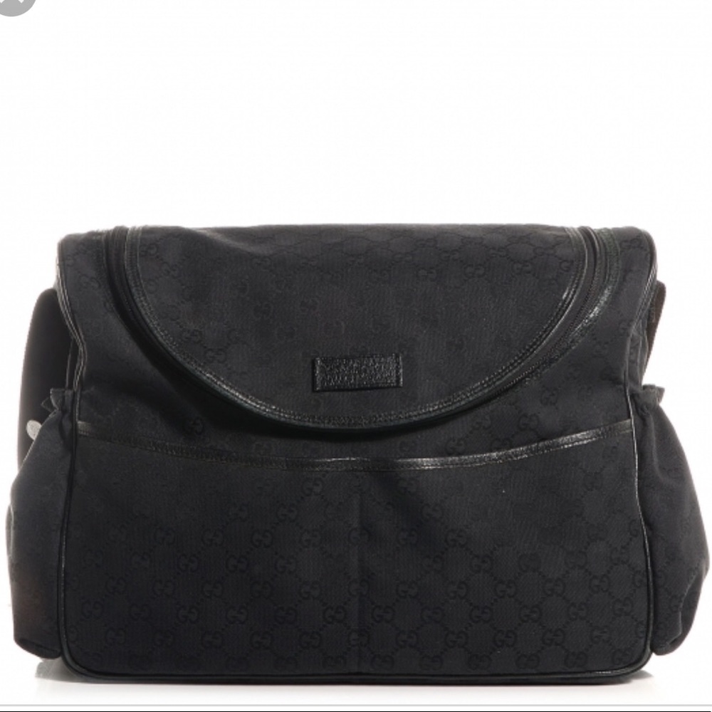Original GG black diaper bag